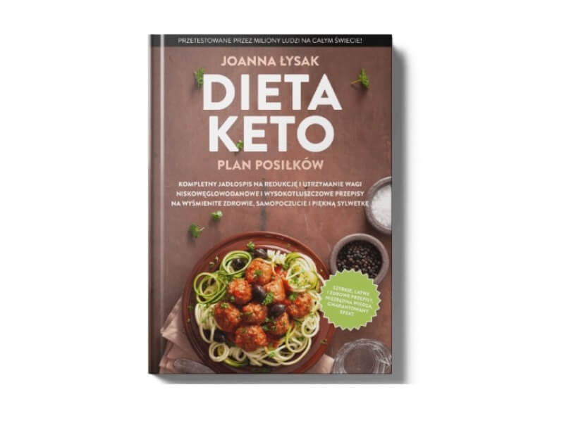 Okładka ebooka Dieta Keto autorstwa Joanny Łysak.