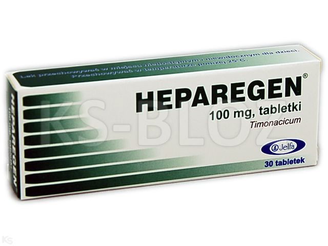 Heparegen, tabletki, 0,1 g, 30 tabl., ulotka, zamienniki, interakcje