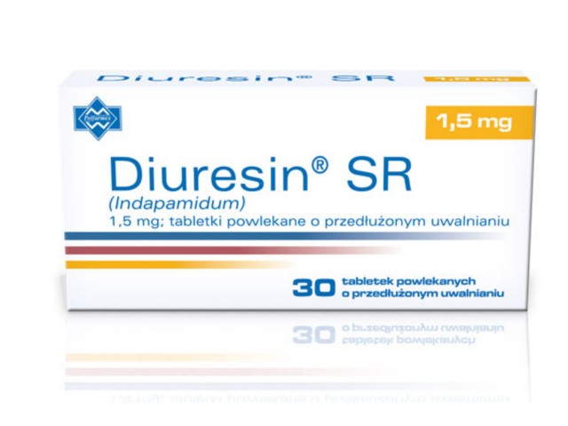 Diuresin SR, tabletki powlekane o przedłużonym uwalnianiu, 1,5 mg, 30 ...