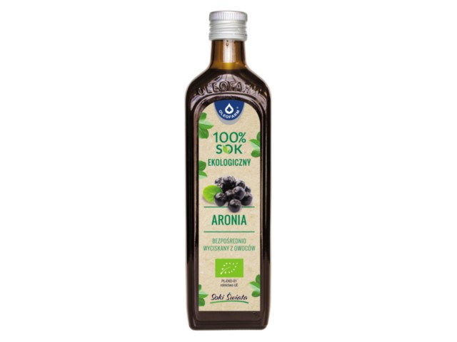 100% Sok Ekologiczny Aronia interakcje ulotka sok  490 ml