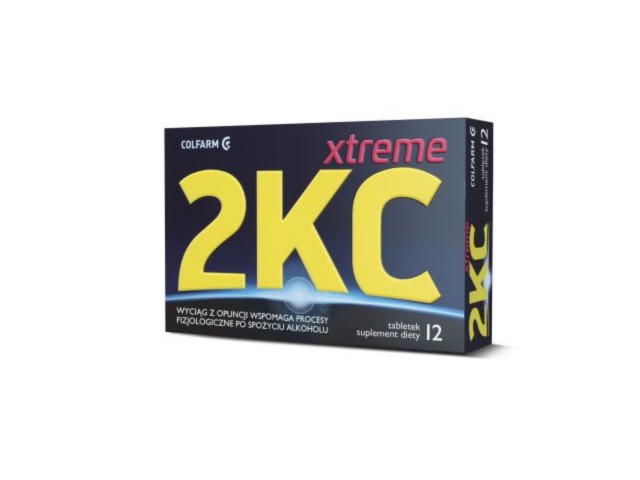 2 KC Xtreme interakcje ulotka tabletki powlekane  12 tabl.