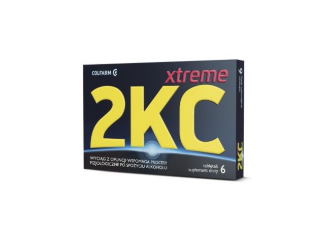 2 KC Xtreme interakcje ulotka tabletki powlekane  6 tabl.
