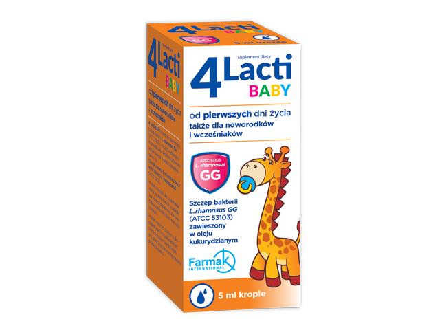 4 Lacti Baby interakcje ulotka krople  5 ml