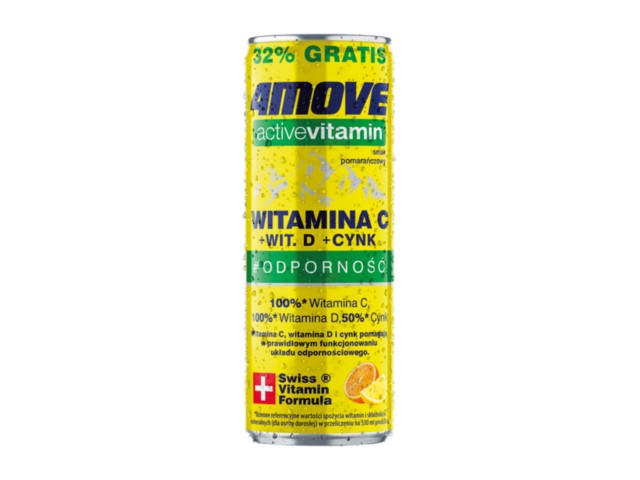 4 Move Active Vitamin Witamina C + Witamina D + Cynk interakcje ulotka płyn - 330 ml