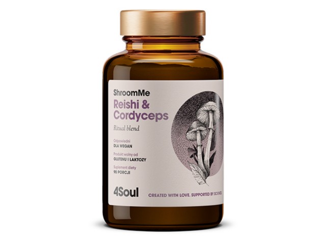 4Soul ShroomMe Reishi & Cordyceps interakcje ulotka proszek do rozpuszczenia - 90 daw. (45,54 g)
