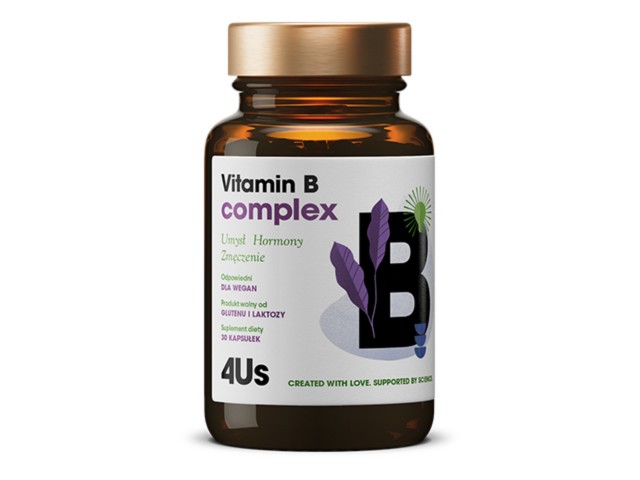 4Us Vitamin B Complex interakcje ulotka kapsułki  60 kaps.