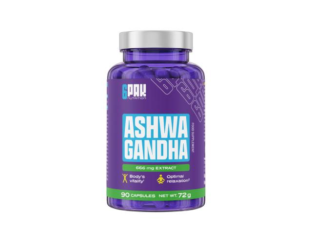 6PAK Nutrition Ashwagandha interakcje ulotka kapsułki - 90 kaps. (but.)