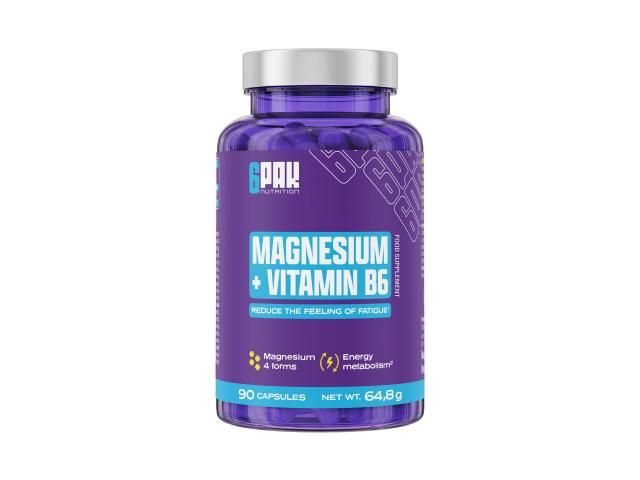 6PAK Nutrition Magnesium + Vitamin B6 interakcje ulotka kapsułki - 90 kaps.