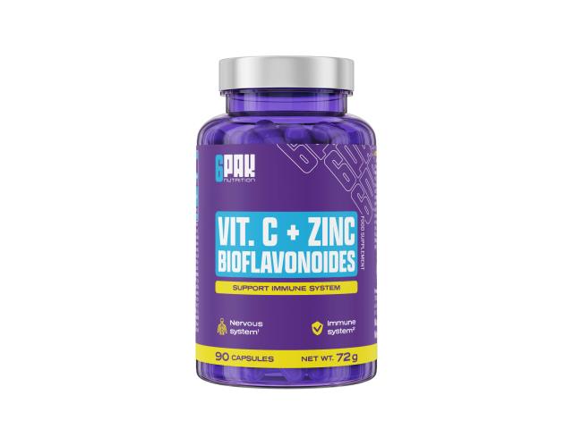 6PAK Nutrition Vit C + Zinc Bioflavonoides interakcje ulotka kapsułki - 90 kaps.