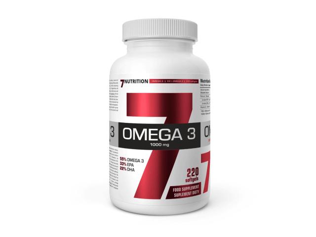 7Nutrition Omega 3 1000 mg interakcje ulotka kapsułki miękkie - 220 kaps.