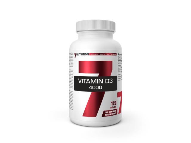 7Nutrition Vitamin D3 4000 interakcje ulotka kapsułki miękkie - 120 kaps.