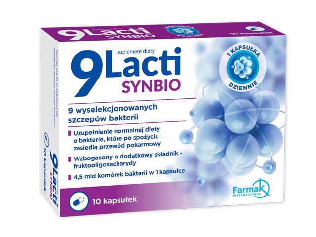 9 Lacti Synbio interakcje ulotka kapsułki  10 kaps.