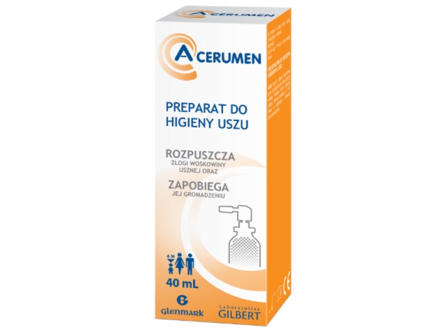 A-Cerumen interakcje ulotka spray  40 ml