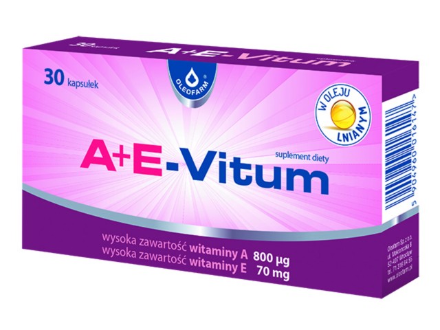 A + E-Vitum interakcje ulotka kapsułki  30 kaps.