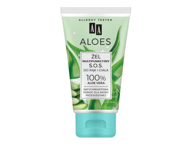 AA Aloes Żel do rąk i ciała multifunkcyjny 100% aloe vera SOS interakcje ulotka żel  150 ml