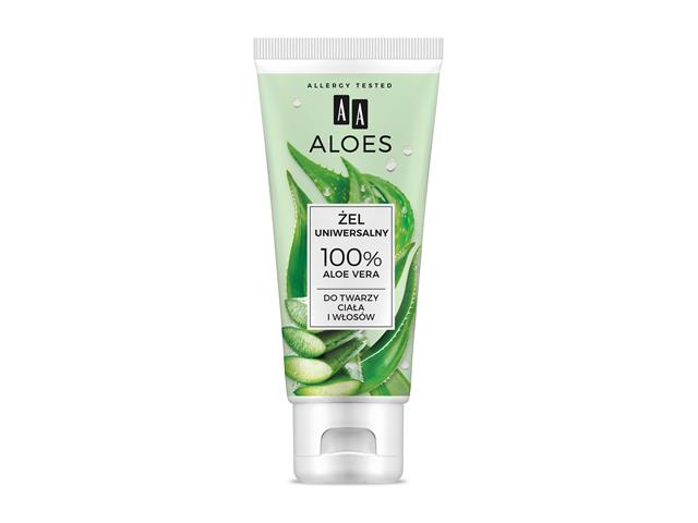 AA Aloes Żel do twarzy, ciała, włosów uniwersalny 100% aloe vera interakcje ulotka żel - 200 ml