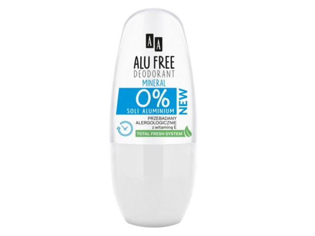 AA Alu Free Dezodorant mineral (0% soli aluminium) interakcje ulotka roll-on  50 ml