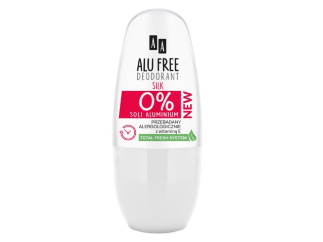 AA Alu Free Dezodorant silk (0% soli aluminium) interakcje ulotka roll-on  50 ml
