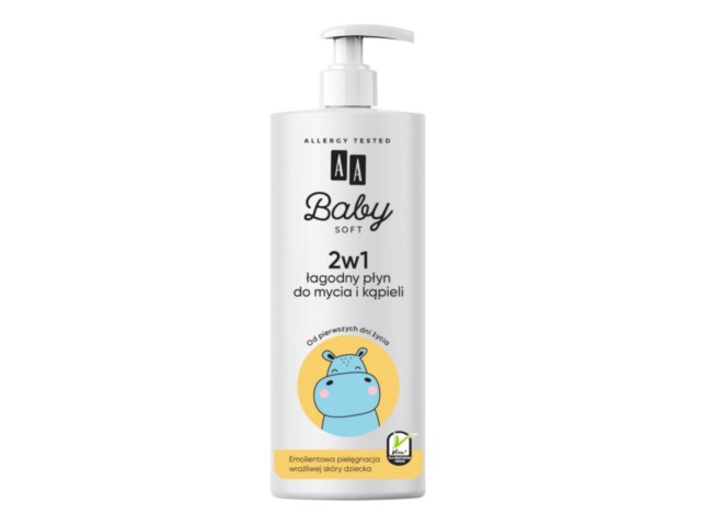 AA Baby Soft Płyn do mycia i kąpieli łagodny 2w1 interakcje ulotka płyn - 500 ml