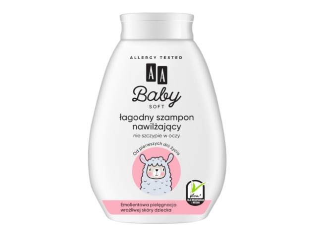 AA Baby Soft Szampon do mycia włosów nawilżający łagodny interakcje ulotka   250 ml