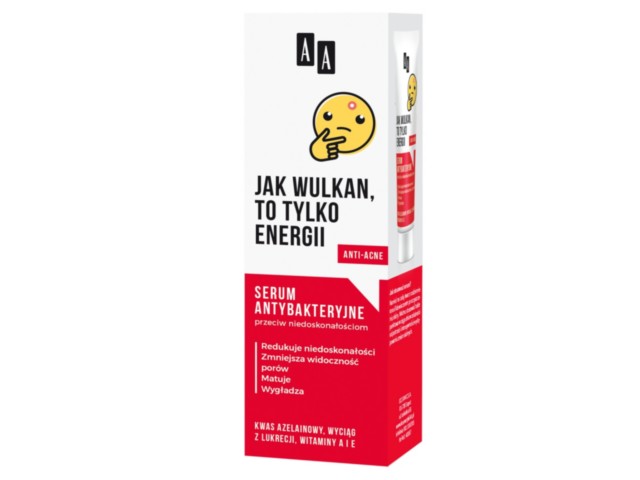 AA Emoji Serum antybakteryjne przeciw niedoskonałościom skóry interakcje ulotka serum - 40 ml