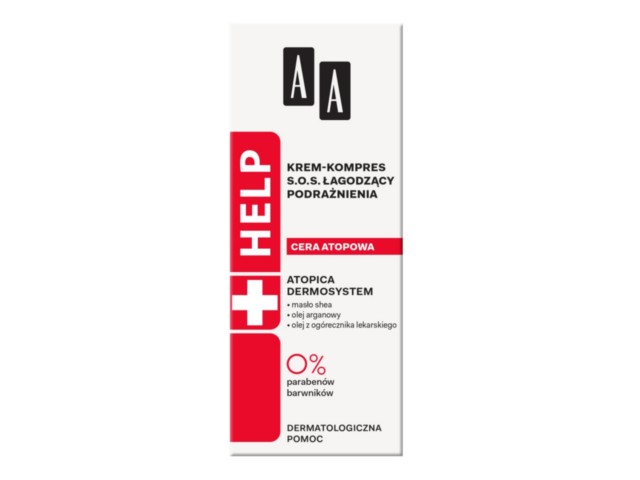 AA Help Cera Atopowa Krem-kompres łagodzący podrażnienia SOS interakcje ulotka krem - 40 ml (tub. karton)