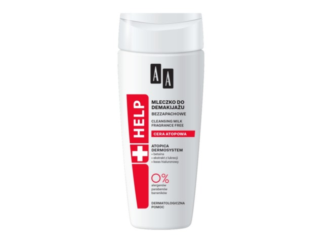 AA Help Cera Atopowa Mleczko do demakijażu redukujące zaczerwienienia łagodzące interakcje ulotka mleczko - 200 ml
