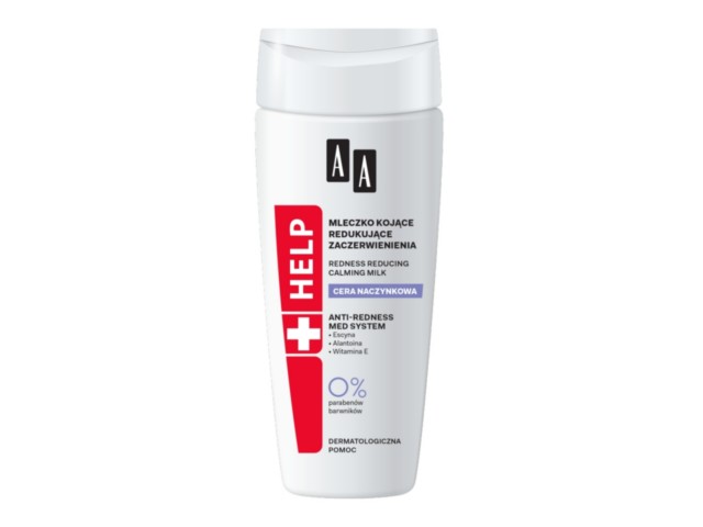 AA Help Cera Naczynkowa Mleczko redukujący zaczerwienienia kojący interakcje ulotka mleczko - 200 ml (but. z plastiku)