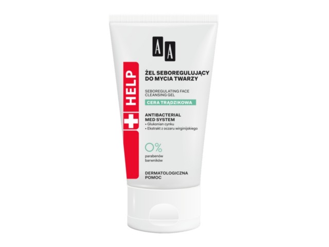 AA Help Cera Trądzikowa Żel do mycia twarzy seboregulujący interakcje ulotka żel - 150 ml (tub.)