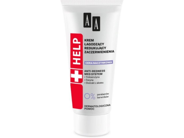 AA Help Krem redukujący zaczerwienienia łagodzący cera naczynkowa interakcje ulotka krem - 40 ml (tub. karton)