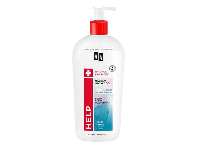 AA HELP RATUNEK DLA SKÓRY AWOKADO Balsam hipoalergiczny skóra sucha odwodniona interakcje ulotka balsam - 400 ml