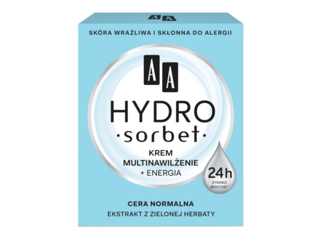 AA Hydro Sorbet Krem multinawilżenie + energia cera normalna interakcje ulotka krem  50 ml