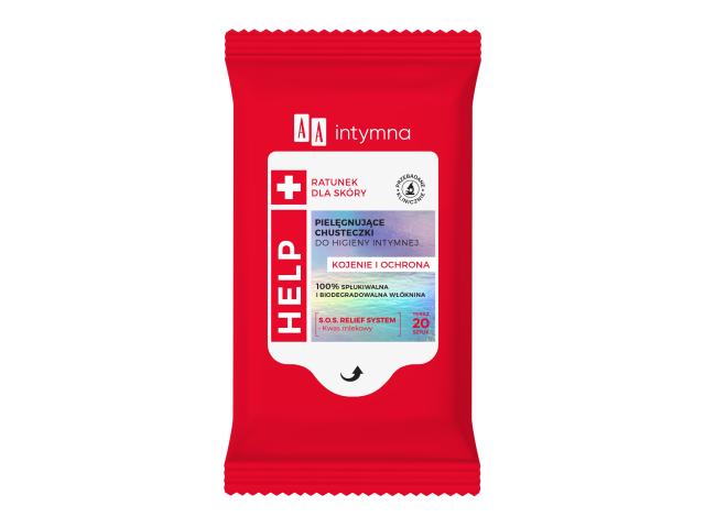 AA Intymna Help Chusteczki do higieny ochronne interakcje ulotka chusteczka - 20 szt.