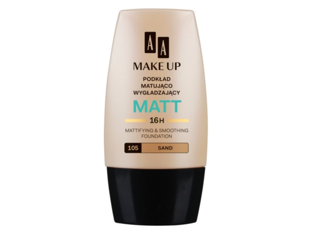 AA Make Up Podkład matująco-wygładzający sand 105 interakcje ulotka   30 ml