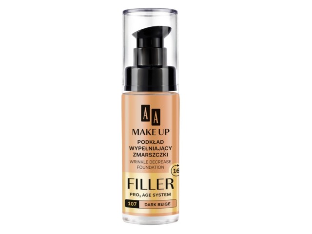 AA Make Up Podkład wypełniający zmarszczki dark beige 107 interakcje ulotka podkład - 30 ml