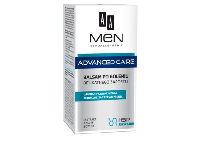 AA Men Advanced Care Balsam po goleniu do delikatnego zarostu interakcje ulotka   100 ml