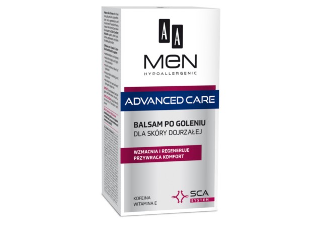 AA Men Advanced Care Balsam po goleniu do skóry dojrzałej interakcje ulotka   100 ml