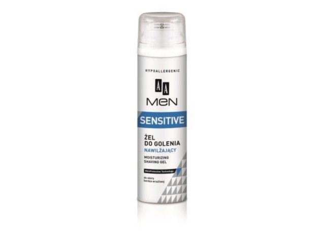 AA Men Sensitive Żel do golenia nawilżający interakcje ulotka żel - 200 ml (dozown.)