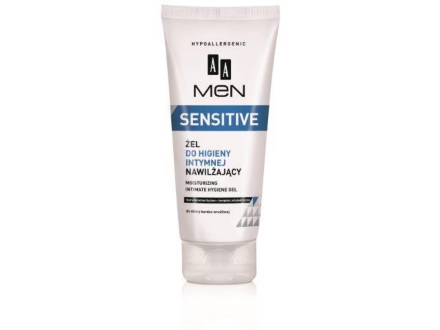 AA Men Sensitive Żel do higieny intymnej nawilżający interakcje ulotka żel  200 ml | tuba