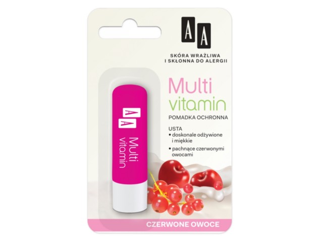 AA Multi Vitamin Pomadka do ust ochronna interakcje ulotka pomadka do ust - 4,8 g