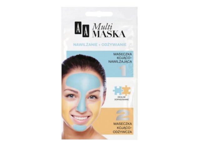 AA Multimaska Nawilżenie + Odżywienie Maseczka interakcje ulotka maseczka - 10 ml (2 szt. po 5 ml)