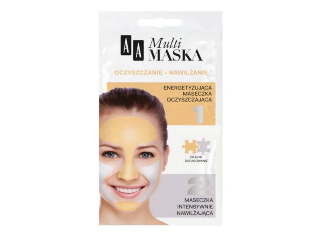 AA Multimaska Oczyszczanie + Nawilżenie Maseczka interakcje ulotka maseczka - 10 ml (2 szt. po 5 ml)