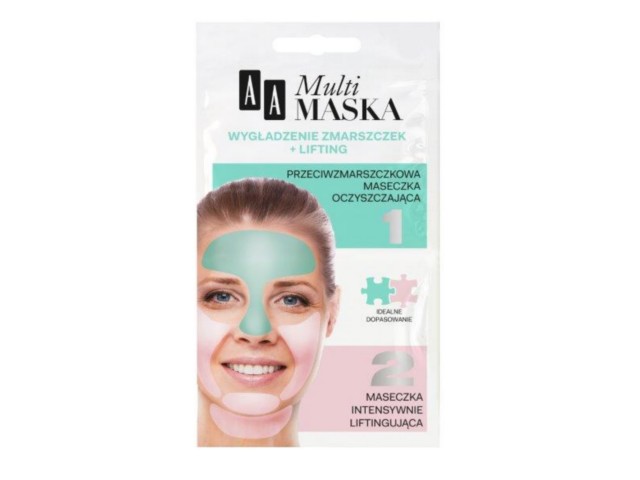 AA Multimaska Wygładzenie Zmarszczek + Lifting Maseczka interakcje ulotka maseczka - 10 ml (2 szt. po 5 ml)