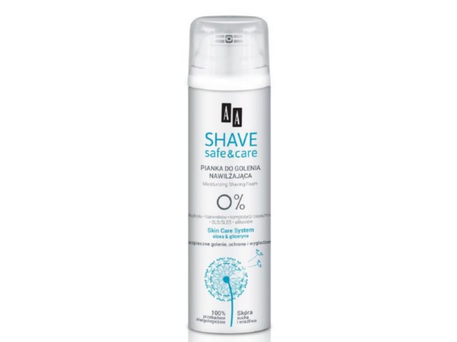 AA SHAVE SAFE&CARE Pianka do golenia interakcje ulotka pianka - 250 ml