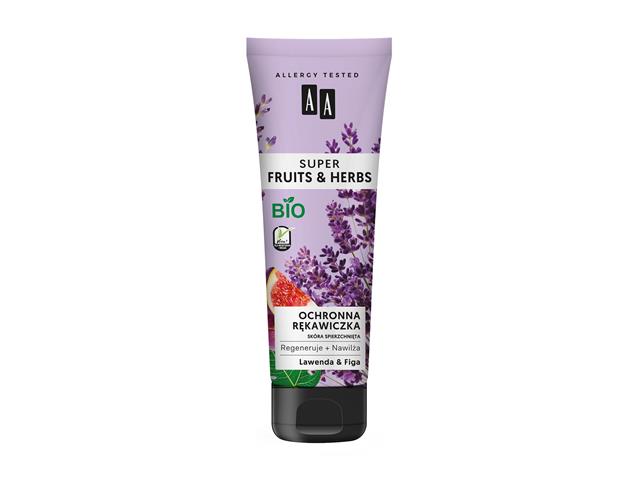 AA Super Fruits & Herbs Rękawiczka ochronna lawenda & figa interakcje ulotka krem  100 ml