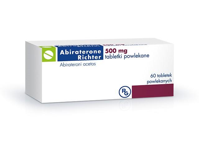 Abiraterone Richter interakcje ulotka tabletki powlekane 500 mg 60 tabl.