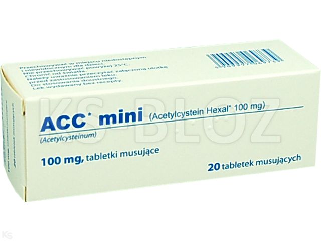 Acc Mini interakcje ulotka tabletki musujące 100 mg 20 tabl.