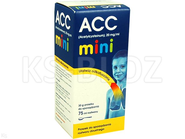 Acc Mini interakcje ulotka proszek do sporządzania roztworu 20 mg/ml 30 g