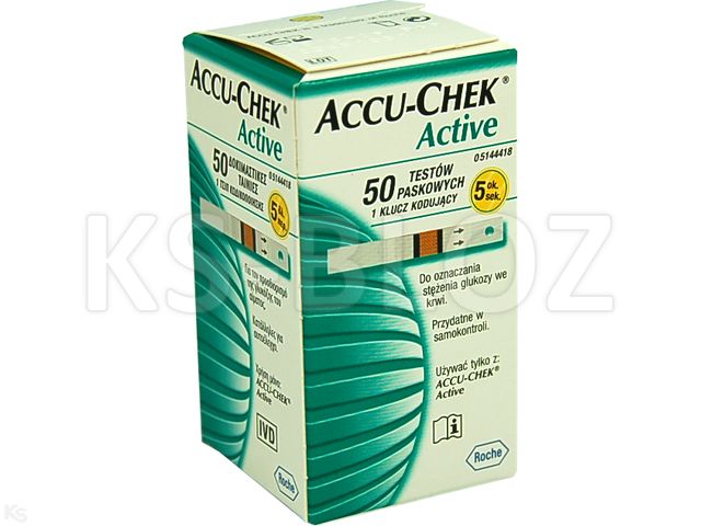 Accu-Chek Active interakcje ulotka test paskowy  50 pask.