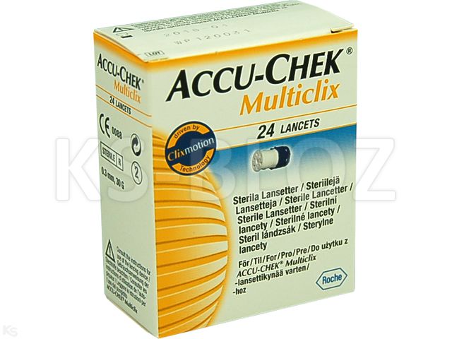 Accu-Chek Multiclix Lancety 24 interakcje ulotka lancet - 24 szt.
